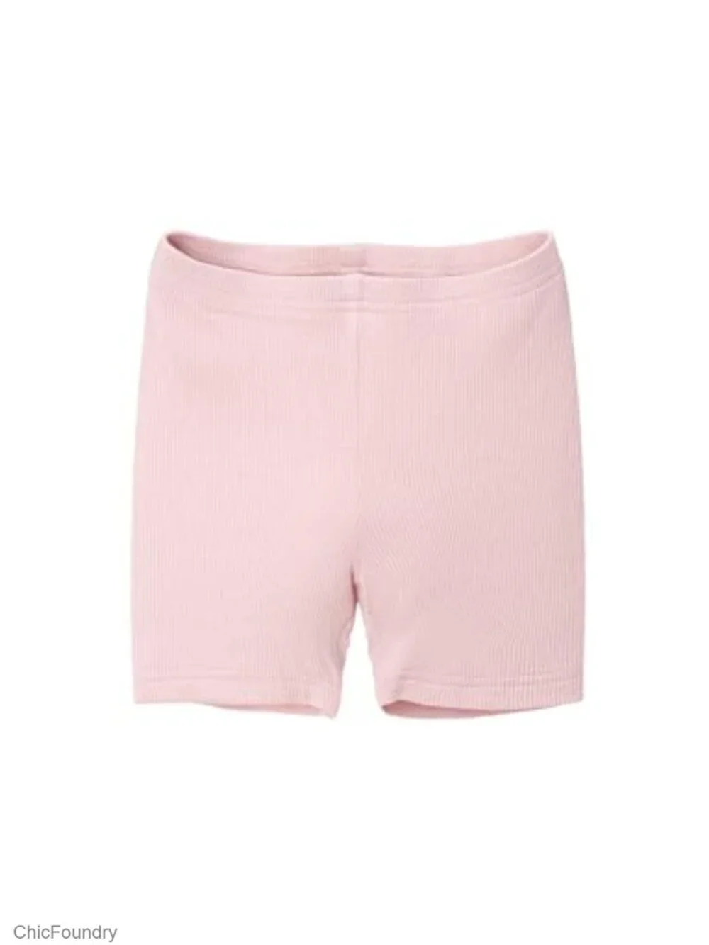 Toddler Ribbed Knit Pajama Set Short Sleeve Sleepwear 2-Piece